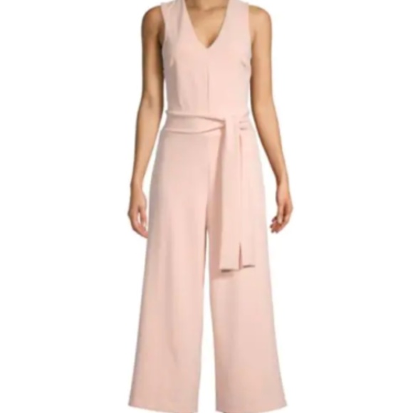 Rachel Roy Crossback Jumpsuit Pink Size Sm - Picture 2 of 2